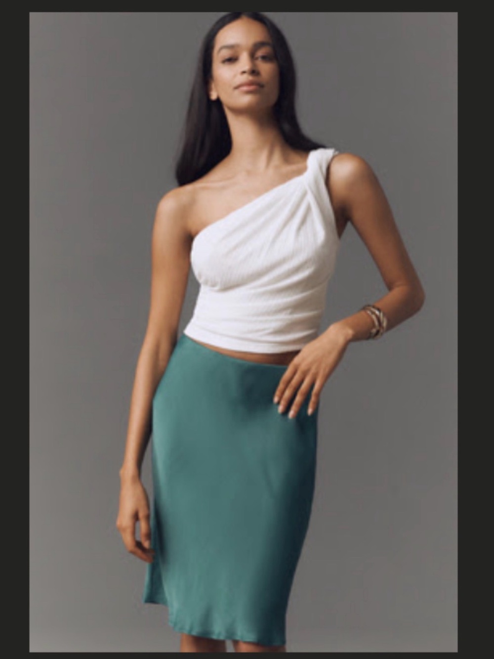 NWT Anthropologie Tilda Knee Length Slip Skirt